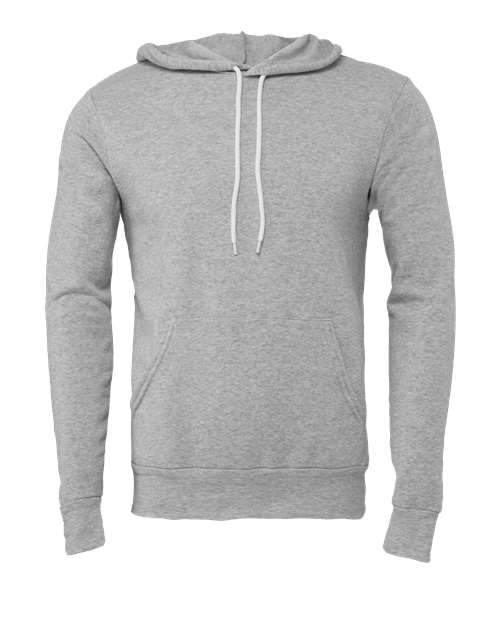 BELLA + CANVAS 3719 - Unisex Sponge Fleece Hoodie Sweatshirt - Athletic Heather