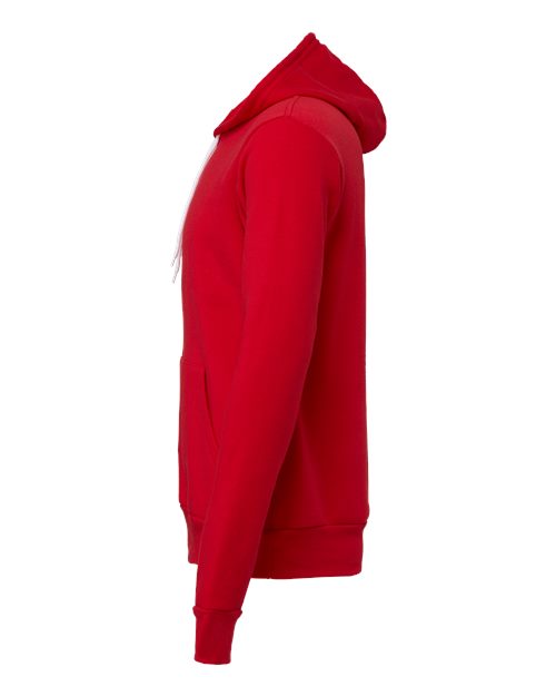 BELLA + CANVAS 3719 - Unisex Sponge Fleece Hoodie Sweatshirt - Red