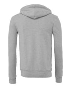 BELLA + CANVAS 3739 - Unisex Sponge Fleece Full-Zip Hoodie Sweatshirt - Athletic Heather