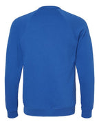 BELLA + CANVAS 3901 - Unisex Sponge Fleece Raglan Crewneck Sweatshirt - True Royal