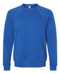 BELLA + CANVAS 3901 - Unisex Sponge Fleece Raglan Crewneck Sweatshirt - True Royal