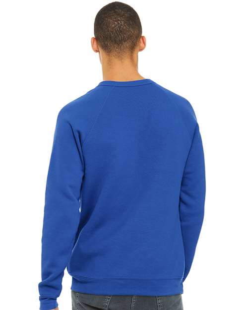 BELLA + CANVAS 3901 - Unisex Sponge Fleece Raglan Crewneck Sweatshirt - True Royal