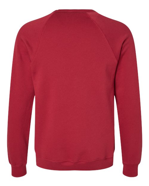 BELLA + CANVAS 3901 - Unisex Sponge Fleece Raglan Crewneck Sweatshirt - Cardinal