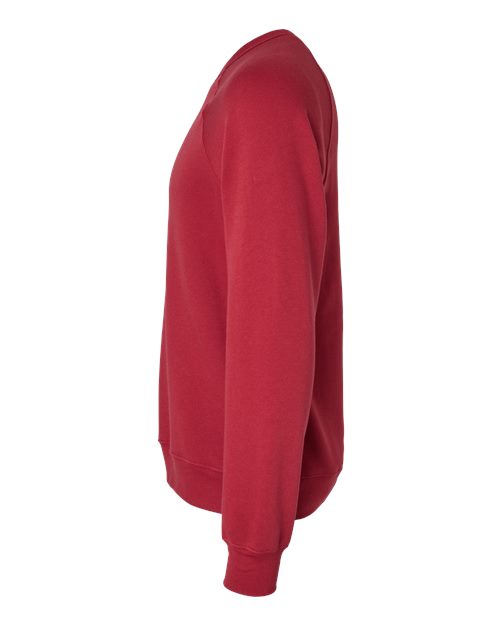 BELLA + CANVAS 3901 - Unisex Sponge Fleece Raglan Crewneck Sweatshirt - Cardinal