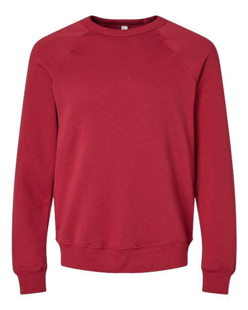 BELLA + CANVAS 3901 - Unisex Sponge Fleece Raglan Crewneck Sweatshirt - Cardinal