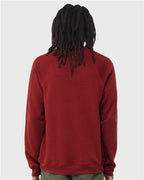 BELLA + CANVAS 3901 - Unisex Sponge Fleece Raglan Crewneck Sweatshirt - Cardinal