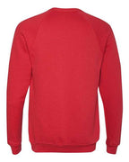BELLA + CANVAS 3901 - Unisex Sponge Fleece Raglan Crewneck Sweatshirt - Red
