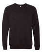 BELLA + CANVAS 3901 - Unisex Sponge Fleece Raglan Crewneck Sweatshirt - Black