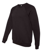 BELLA + CANVAS 3901 - Unisex Sponge Fleece Raglan Crewneck Sweatshirt - Black