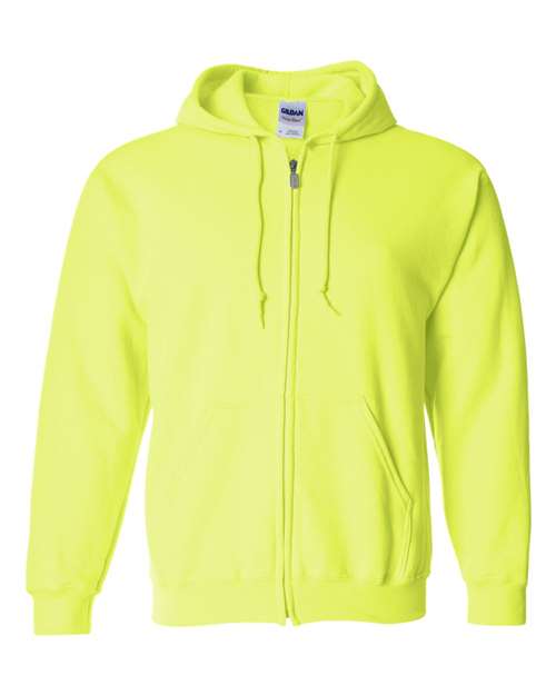 Gildan 18600 - Unisex Heavy BlendTM Full-Zip Hooded Sweatshirt - Safety Green