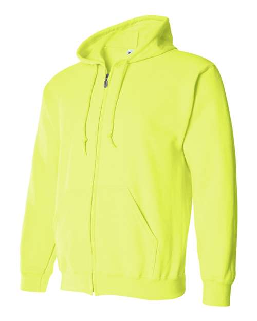 Gildan 18600 - Unisex Heavy BlendTM Full-Zip Hooded Sweatshirt - Safety Green