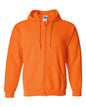 Gildan 18600 - Unisex Heavy BlendTM Full-Zip Hooded Sweatshirt - Safety Orange