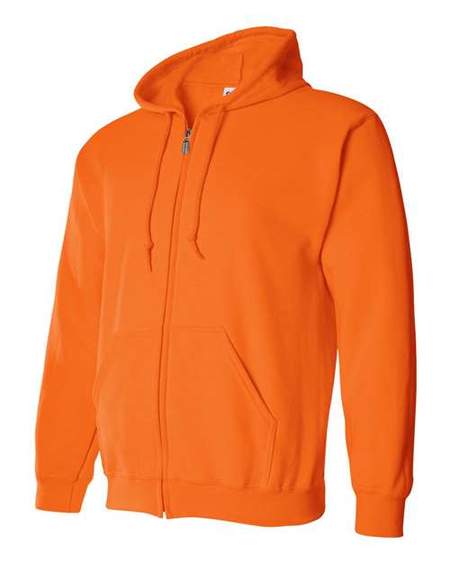 Gildan 18600 - Unisex Heavy BlendTM Full-Zip Hooded Sweatshirt - Safety Orange