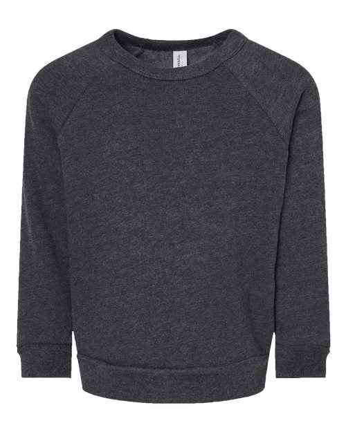 BELLA + CANVAS 3901T - Toddler Sponge Fleece Raglan Crewneck Sweatshirt
