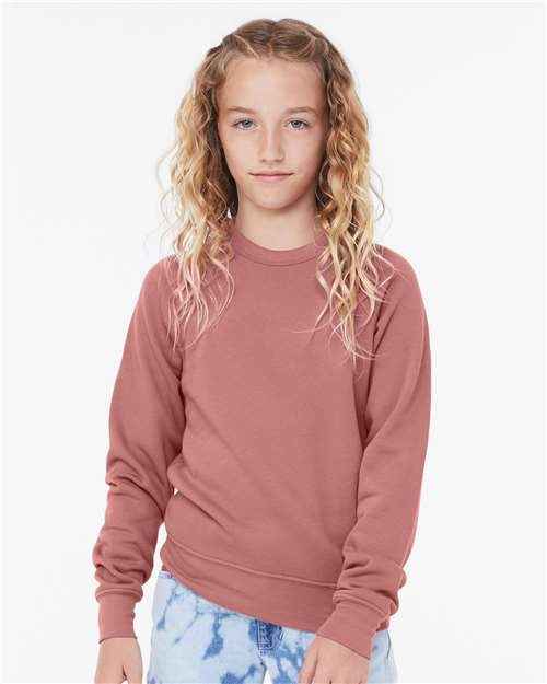 BELLA + CANVAS 3901Y - Youth Sponge Fleece Crewneck Sweatshirt