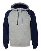JERZEES 96CR - Unisex Nublend® Colorblocked Raglan Hooded Sweatshirt JERZEES