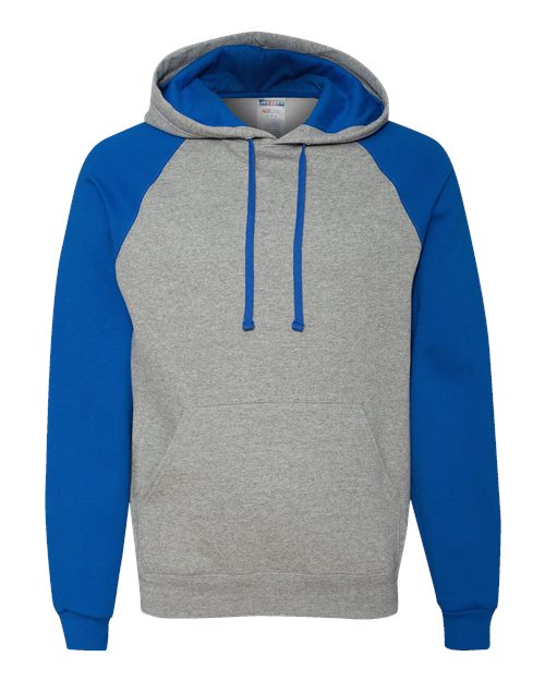 JERZEES 96CR - Unisex Nublend® Colorblocked Raglan Hooded Sweatshirt