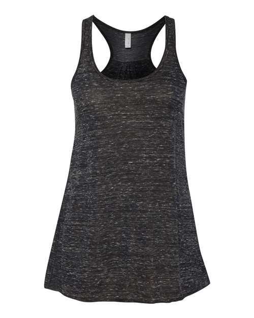 BELLA + CANVAS 8800 - Women's Flowy Racerback Tank - Black Marble