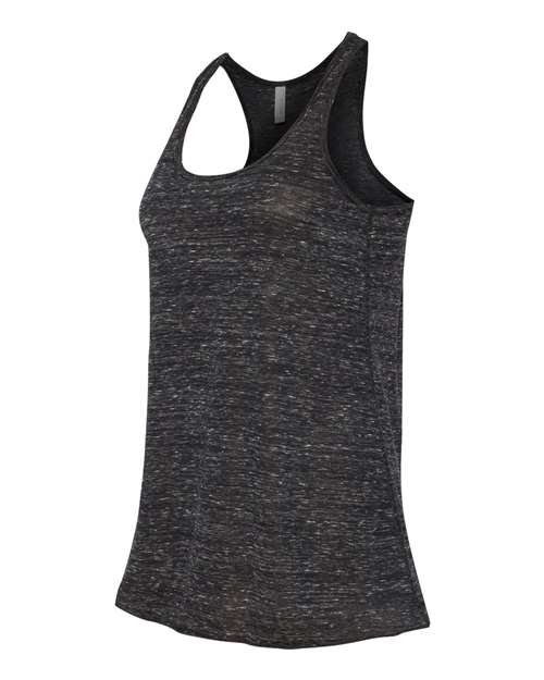 BELLA + CANVAS 8800 - Women's Flowy Racerback Tank - Black Marble