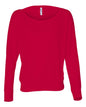 BELLA + CANVAS 8850 — Women’s Flowy Off Shoulder Long Sleeve Tee — Red