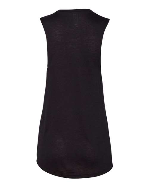 BELLA + CANVAS 8803 - Women's Flowy Scoop Muscle Tank - Black