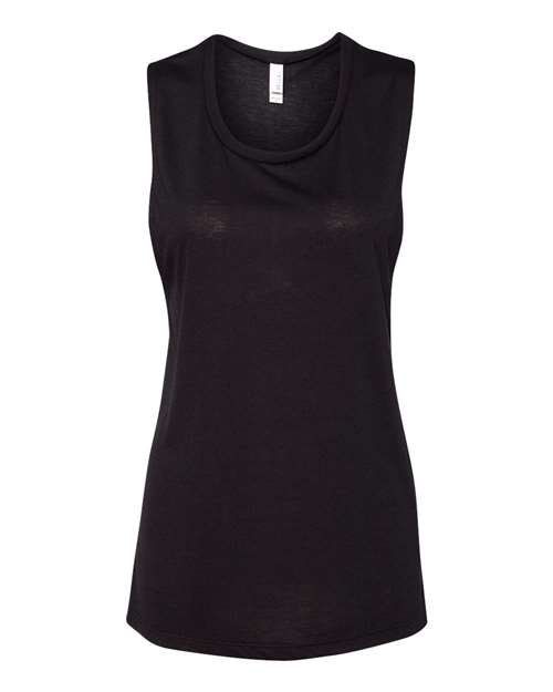BELLA + CANVAS 8803 - Women's Flowy Scoop Muscle Tank - Black