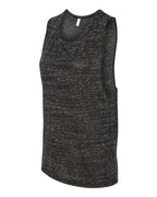 BELLA + CANVAS 8803 - Women's Flowy Scoop Muscle Tank - Black Marble