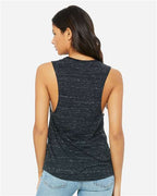 BELLA + CANVAS 8803 - Women's Flowy Scoop Muscle Tank - Black Marble