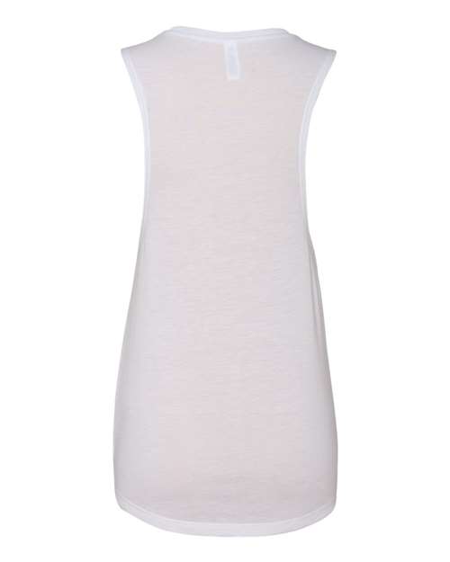 BELLA + CANVAS 8803 - Women's Flowy Scoop Muscle Tank - White