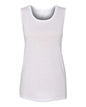 BELLA + CANVAS 8803 - Women's Flowy Scoop Muscle Tank - White