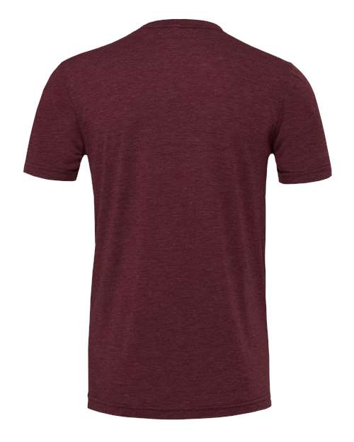 BELLA + CANVAS 3413 - Triblend Tee - Maroon Triblend