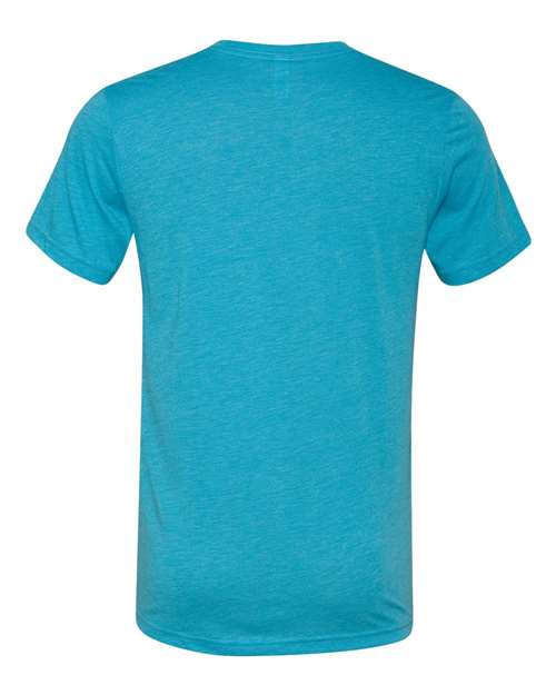 BELLA + CANVAS 3415 - Unisex Triblend V-Neck Tee - Aqua Triblend