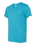 BELLA + CANVAS 3415 - Unisex Triblend V-Neck Tee - Aqua Triblend