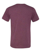 BELLA + CANVAS 3415 - Unisex Triblend V-Neck Tee - Maroon Triblend