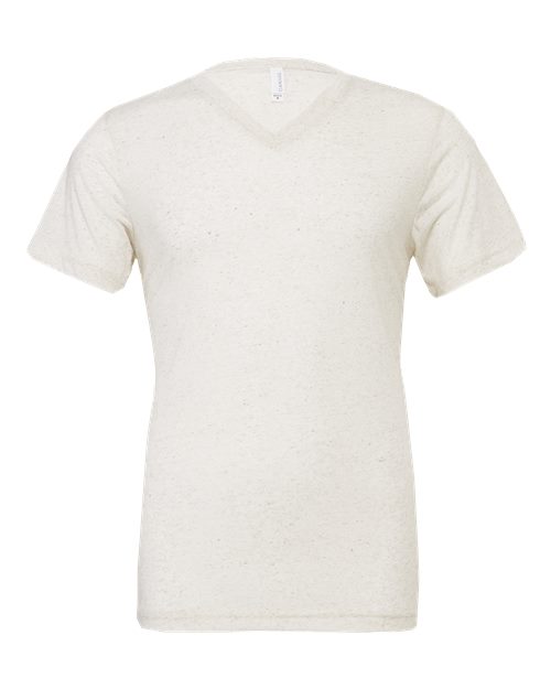 BELLA + CANVAS 3415 - Unisex Triblend V-Neck Tee - Oatmeal Triblend