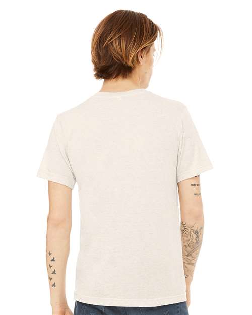 BELLA + CANVAS 3415 - Unisex Triblend V-Neck Tee - Oatmeal Triblend