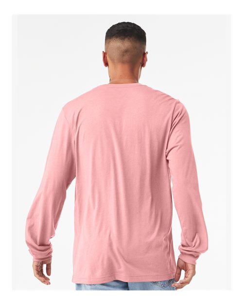 BELLA + CANVAS 3501 - Unisex Jersey Long Sleeve Tee - Pink