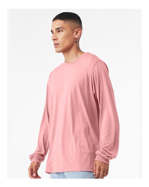 BELLA + CANVAS 3501 - Unisex Jersey Long Sleeve Tee - Pink