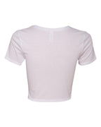 BELLA + CANVAS 6681 — Women’s Crop Tee — White (flat)