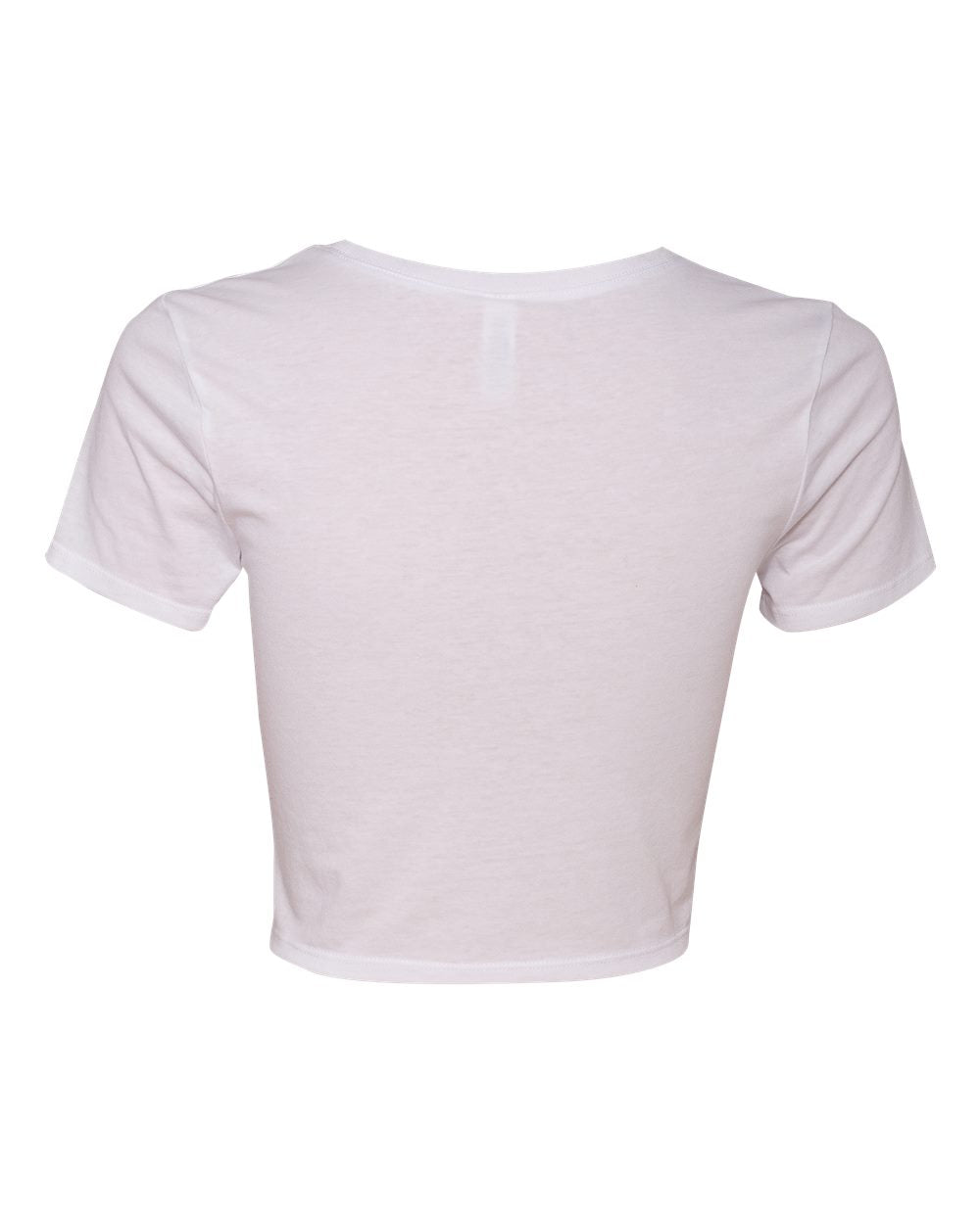 BELLA + CANVAS 6681 — Women’s Crop Tee — White (flat)
