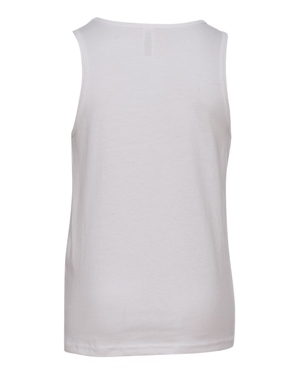 BELLA + CANVAS 3480Y — Youth Jersey Tank — White (flat)