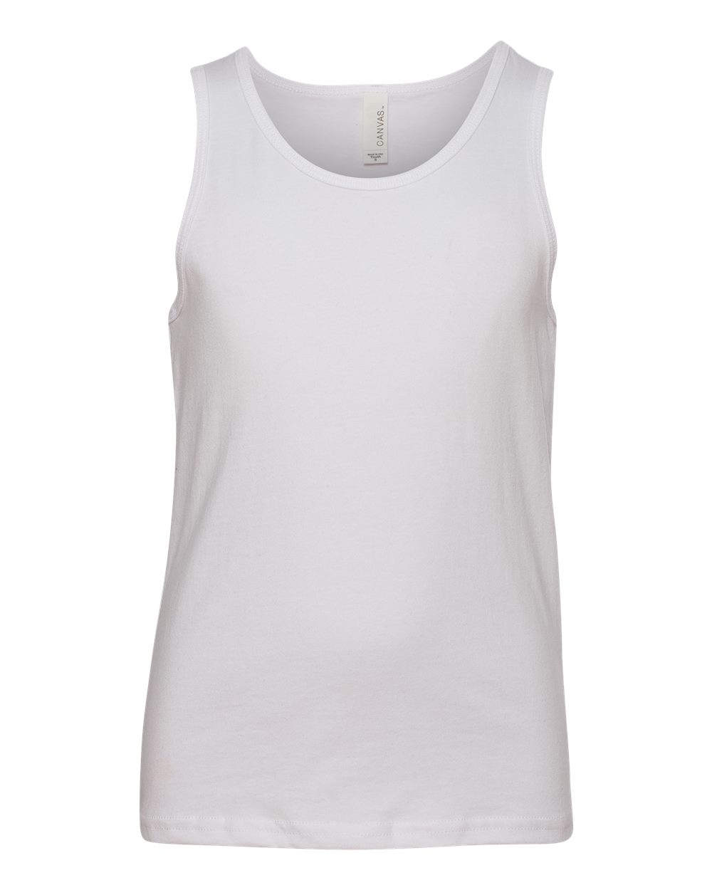 BELLA + CANVAS 3480Y — Youth Jersey Tank — White