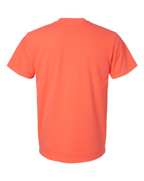 Comfort Colors 6030 - Unisex Garment-Dyed Heavyweight Pocket T-Shirt - Neon Red Orange