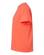 Comfort Colors 6030 - Unisex Garment-Dyed Heavyweight Pocket T-Shirt - Neon Red Orange