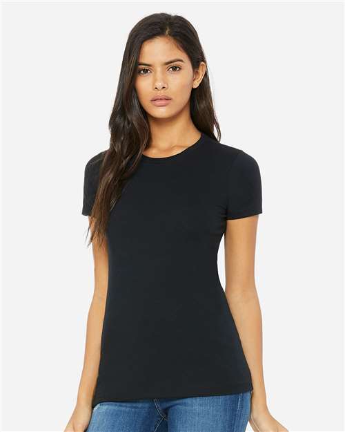 BELLA + CANVAS 6004 - Women's Slim Fit Tee - Solid Black Blend