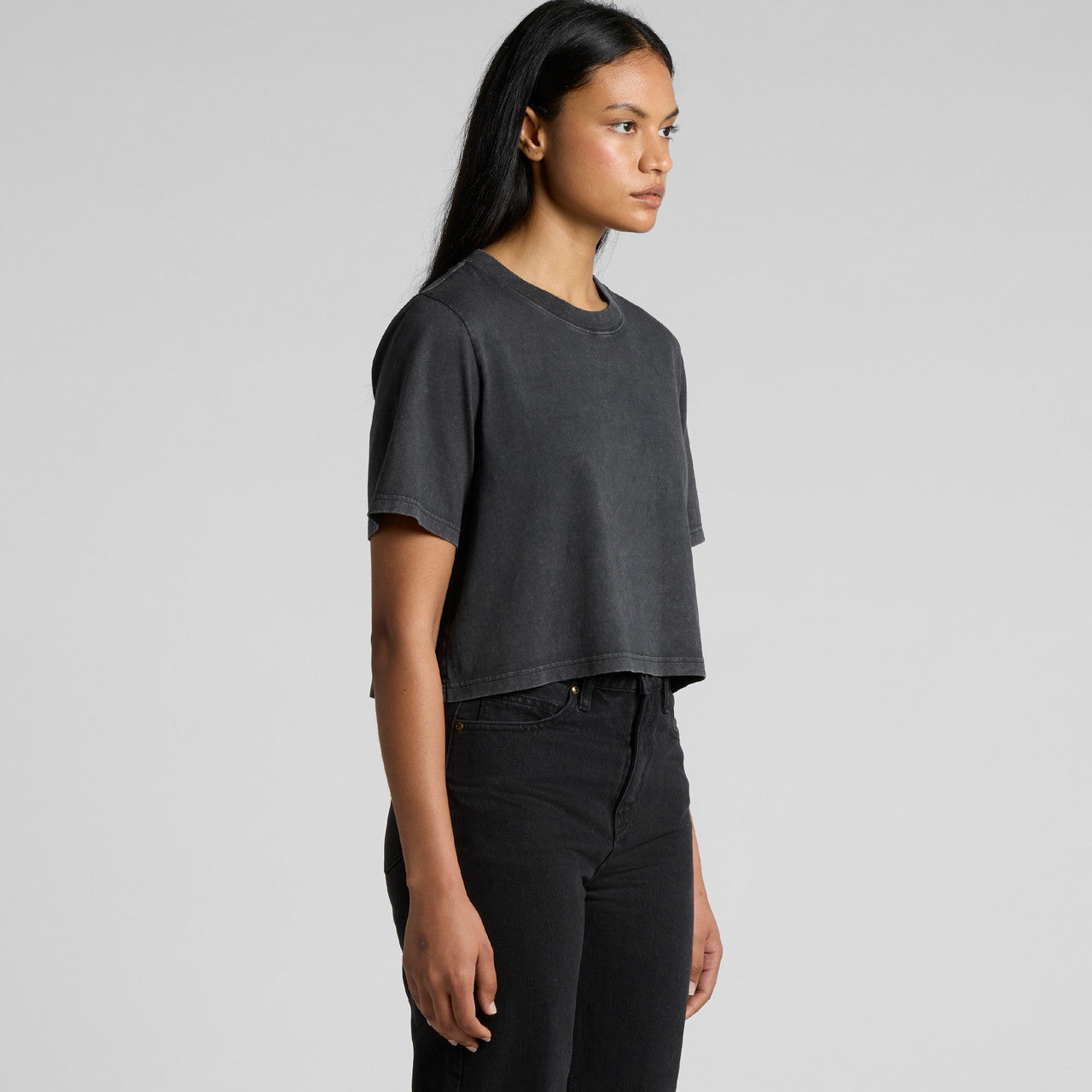 AS Colour 4086 - Wo's Stone Wash Heavy Crop