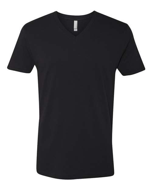 Next Level 3200 - Unisex Cotton V-Neck T-Shirt - Black
