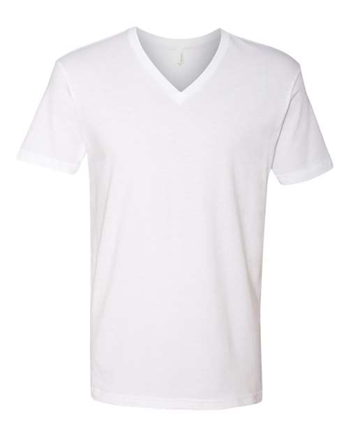 Next Level 3200 - Unisex Cotton V-Neck T-Shirt - White