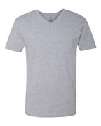 Next Level 3200 - Unisex Cotton V-Neck T-Shirt - Heather Grey