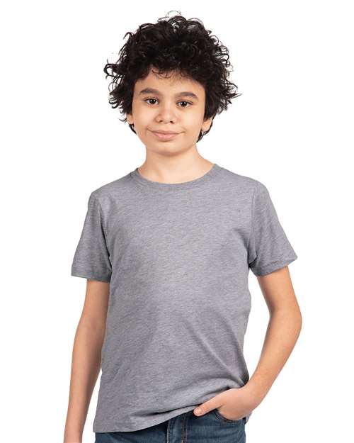 Next Level 3310 - Youth Cotton T-Shirt - Heather Grey